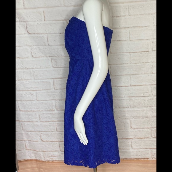 J Crew woman lace strapless Dress size 6 - Picture 3 of 5